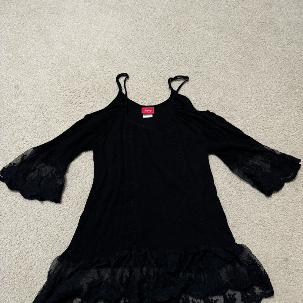 Daytrip Black Lace Trim Top